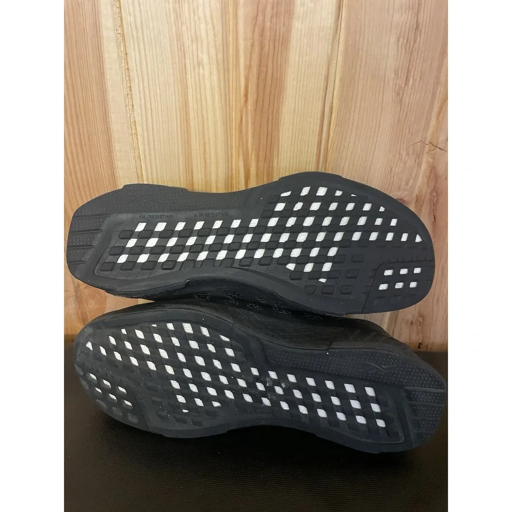 Reebok Fusion Flexweave Comp Safety Toe Work Sneakers, Mens Size 8.5 M, Black